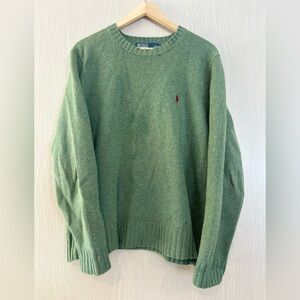 Ralph Lauren Classic Green Crewneck Sweater